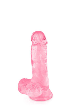 Gode jelly rose ventouse taille S 15.3cm - CC570129